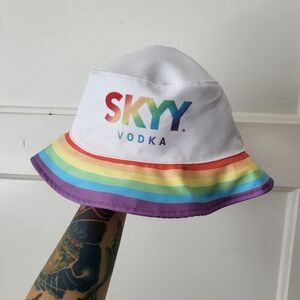 Skyy Vodka Rainbow Bucket Hat Liquor Merch
